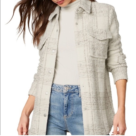 BB Dakota Cream Plaid Jacket - Picture 2 of 9